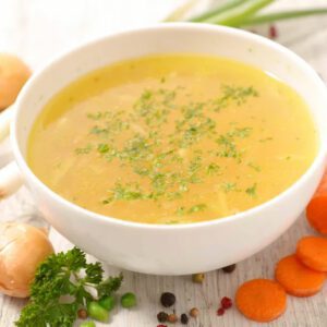 Bouillon de légumes en stage de jeûne